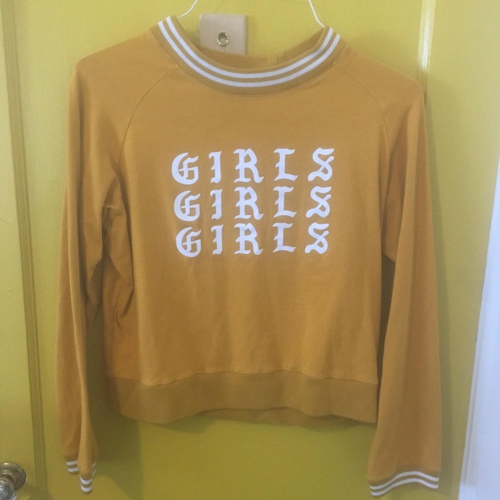 Mustard yellow light valfre crop sweater 🔥🔥